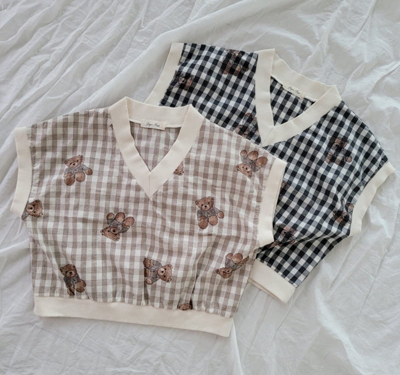 PAPER STUDIOS - Korean Children Fashion - #Kfashion4kids - Bear Sleeveless - 4