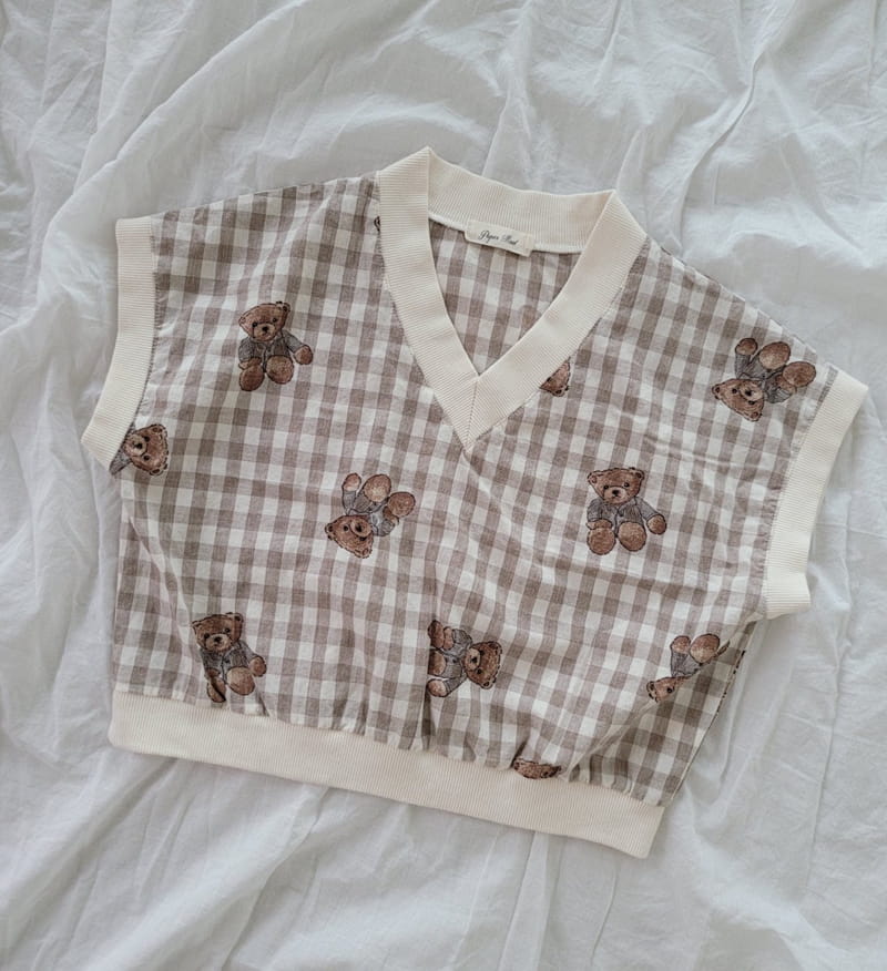 PAPER STUDIOS - Korean Children Fashion - #Kfashion4kids - Bear Sleeveless - 5