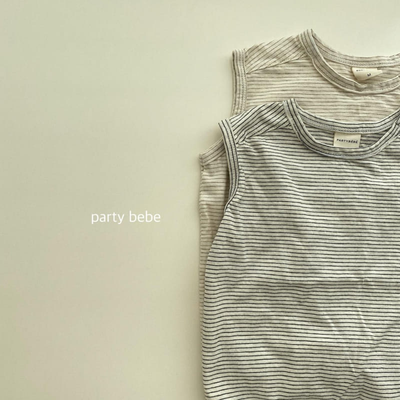 PARTY KIDS - Korean Children Fashion - #Kfashion4kids - Tini Bebe Stripes Sleeveless - 4