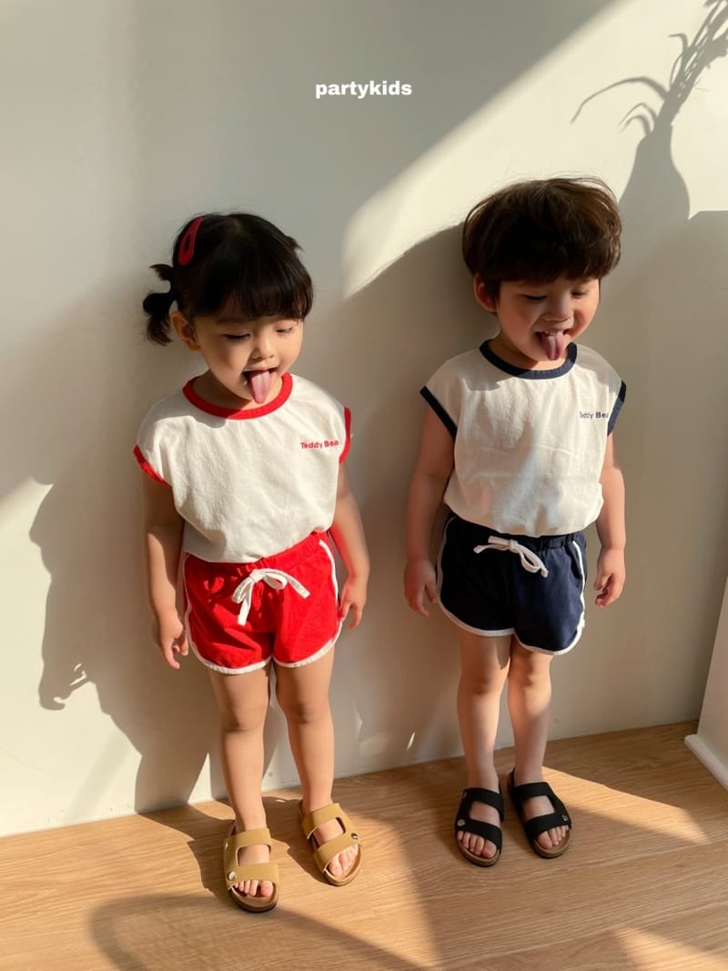 PARTY KIDS - Korean Children Fashion - #Kfashion4kids - Tendy Bear Top Bottom Set