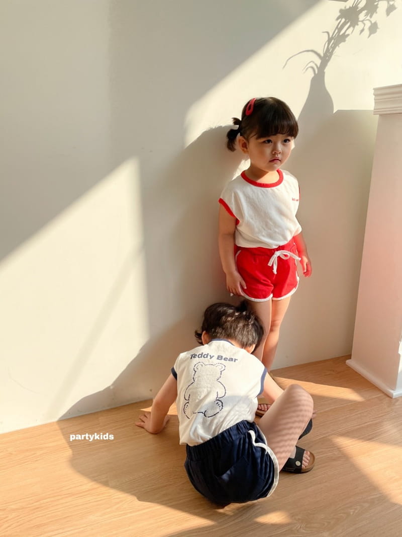 PARTY KIDS - Korean Children Fashion - #Kfashion4kids - Tendy Bear Top Bottom Set - 12