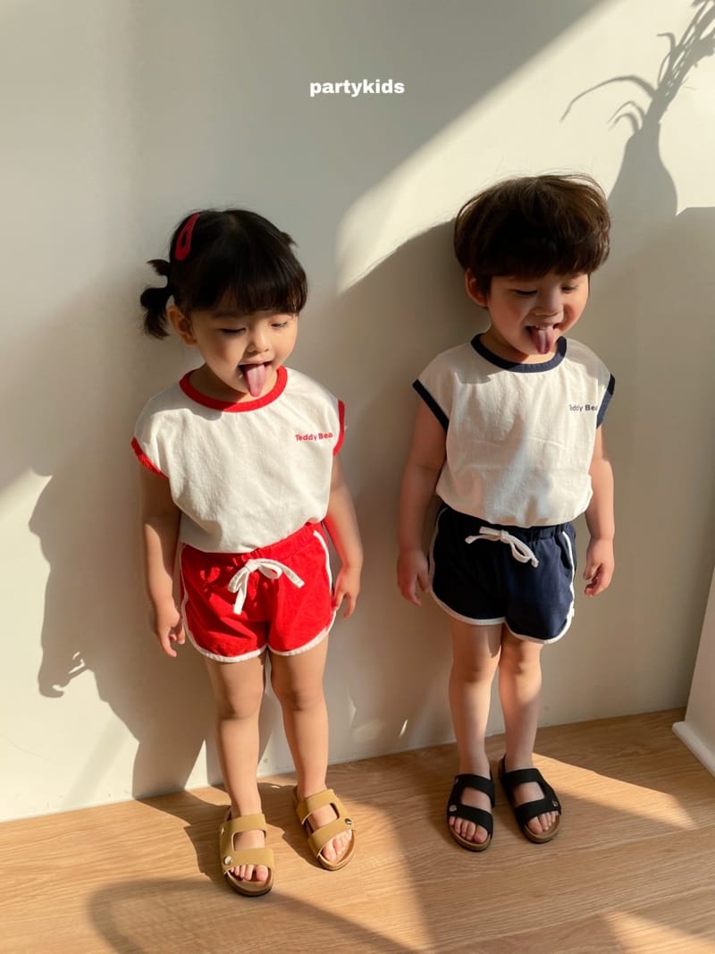 PARTY KIDS - Korean Children Fashion - #Kfashion4kids - Tendy Bear Top Bottom Set - 2