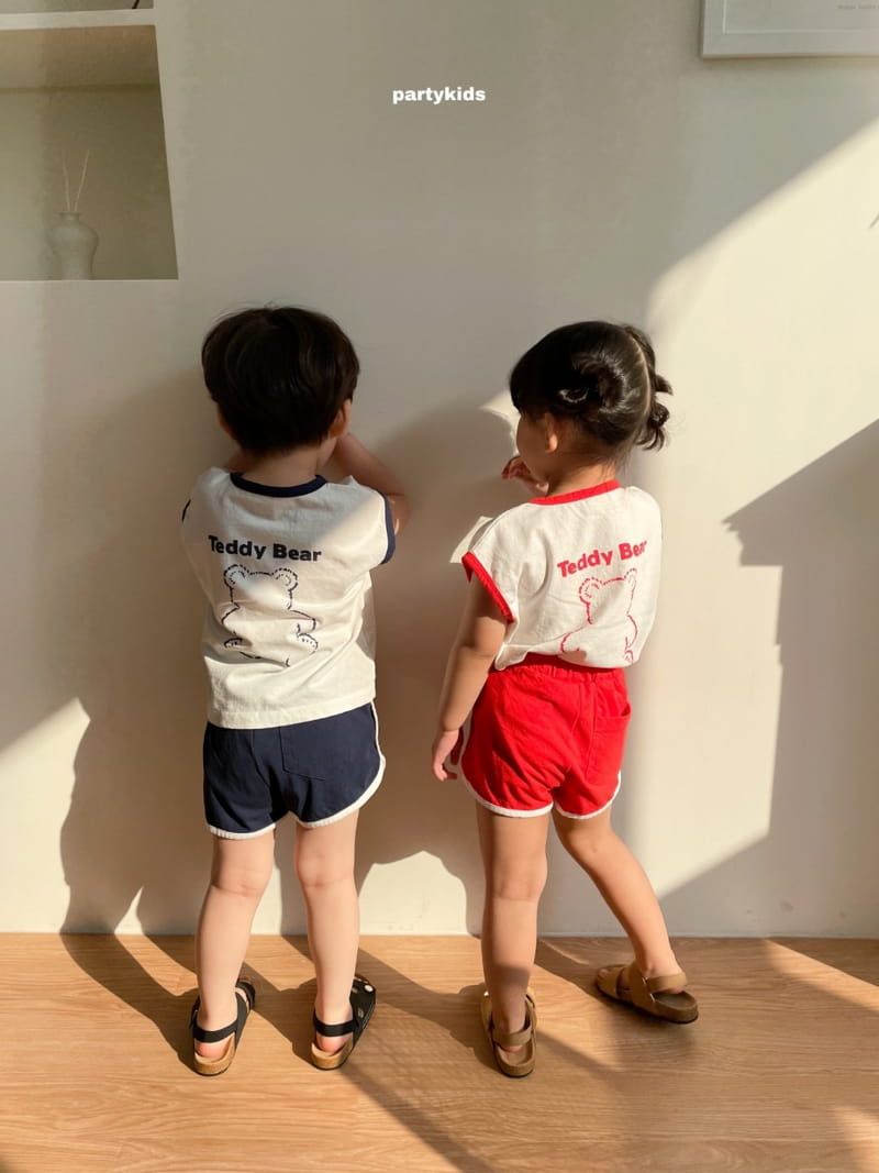PARTY KIDS - Korean Children Fashion - #Kfashion4kids - Tendy Bear Top Bottom Set - 3