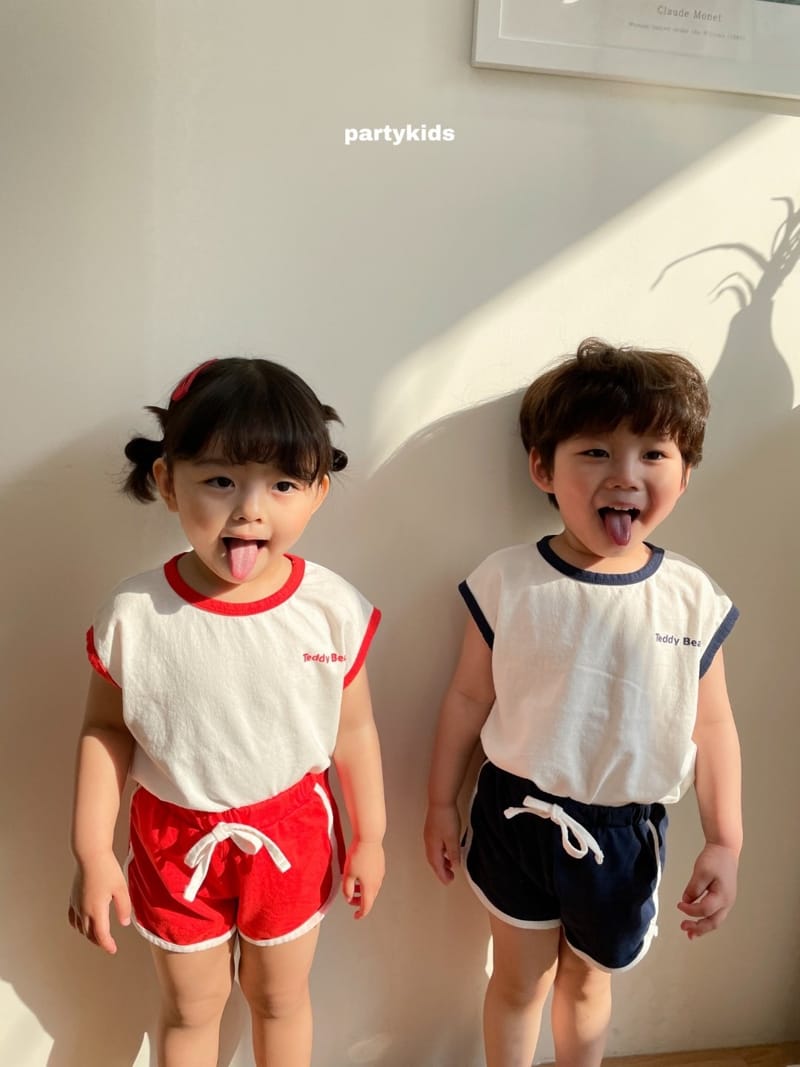 PARTY KIDS - Korean Children Fashion - #Kfashion4kids - Tendy Bear Top Bottom Set - 4