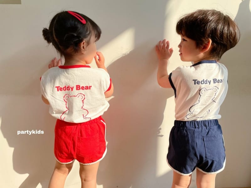 PARTY KIDS - Korean Children Fashion - #Kfashion4kids - Tendy Bear Top Bottom Set - 7