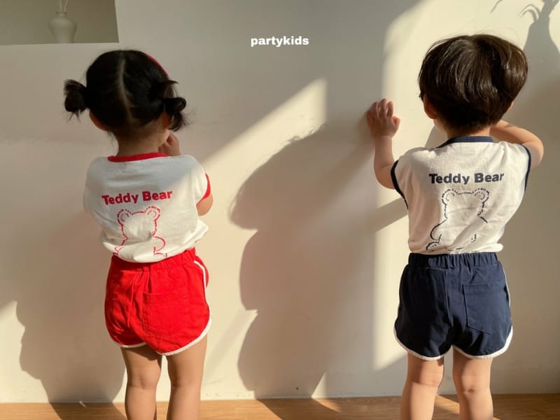 PARTY KIDS - Korean Children Fashion - #Kfashion4kids - Tendy Bear Top Bottom Set - 8