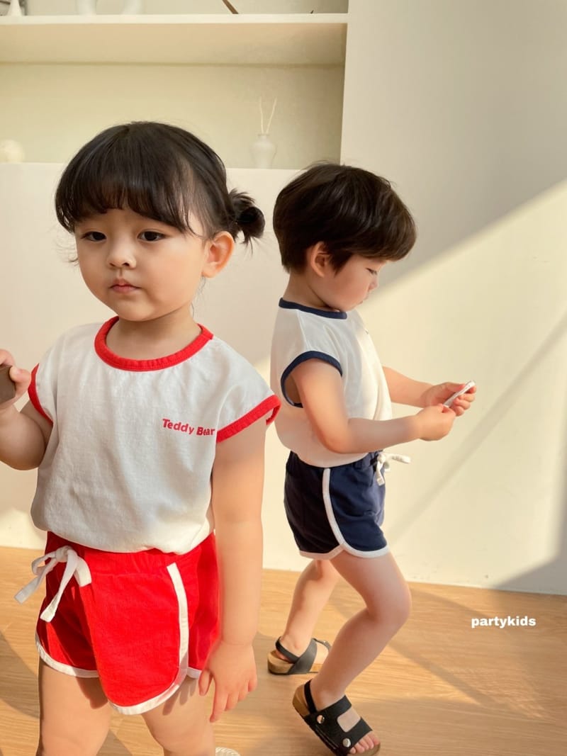 PARTY KIDS - Korean Children Fashion - #Kfashion4kids - Tendy Bear Top Bottom Set - 9