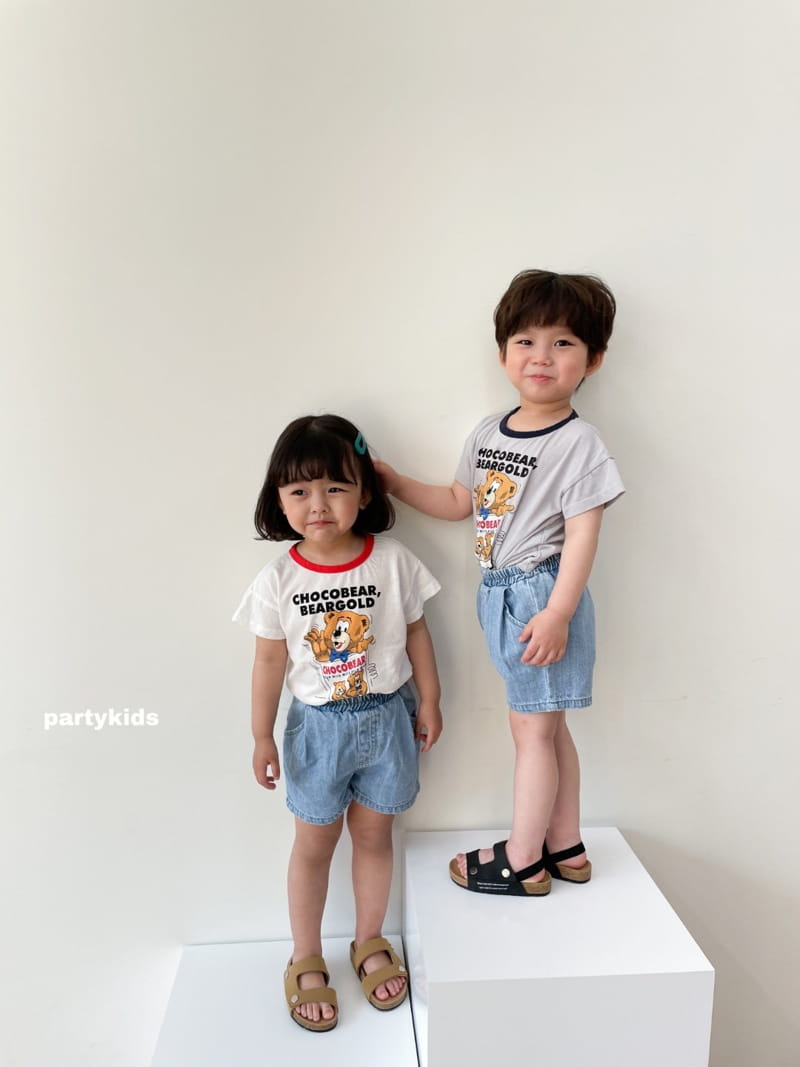PARTY KIDS - Korean Children Fashion - #Kfashion4kids - Choco Bear Tee - 12