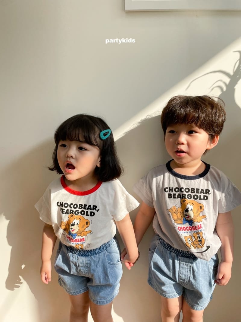 PARTY KIDS - Korean Children Fashion - #Kfashion4kids - Choco Bear Tee - 2