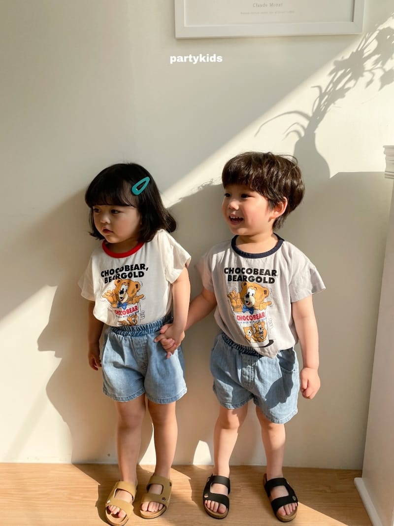 PARTY KIDS - Korean Children Fashion - #Kfashion4kids - Choco Bear Tee - 4