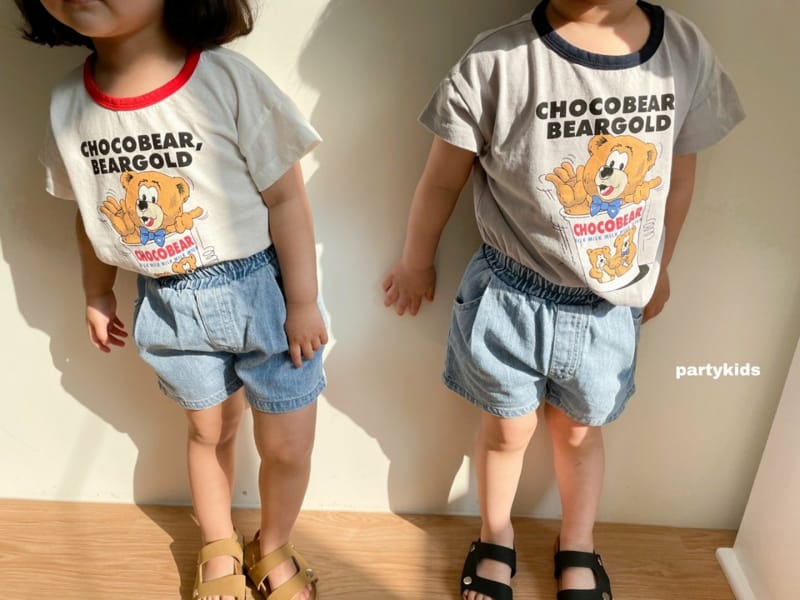PARTY KIDS - Korean Children Fashion - #Kfashion4kids - Choco Bear Tee - 5