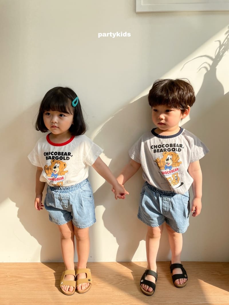 PARTY KIDS - Korean Children Fashion - #Kfashion4kids - Choco Bear Tee - 6