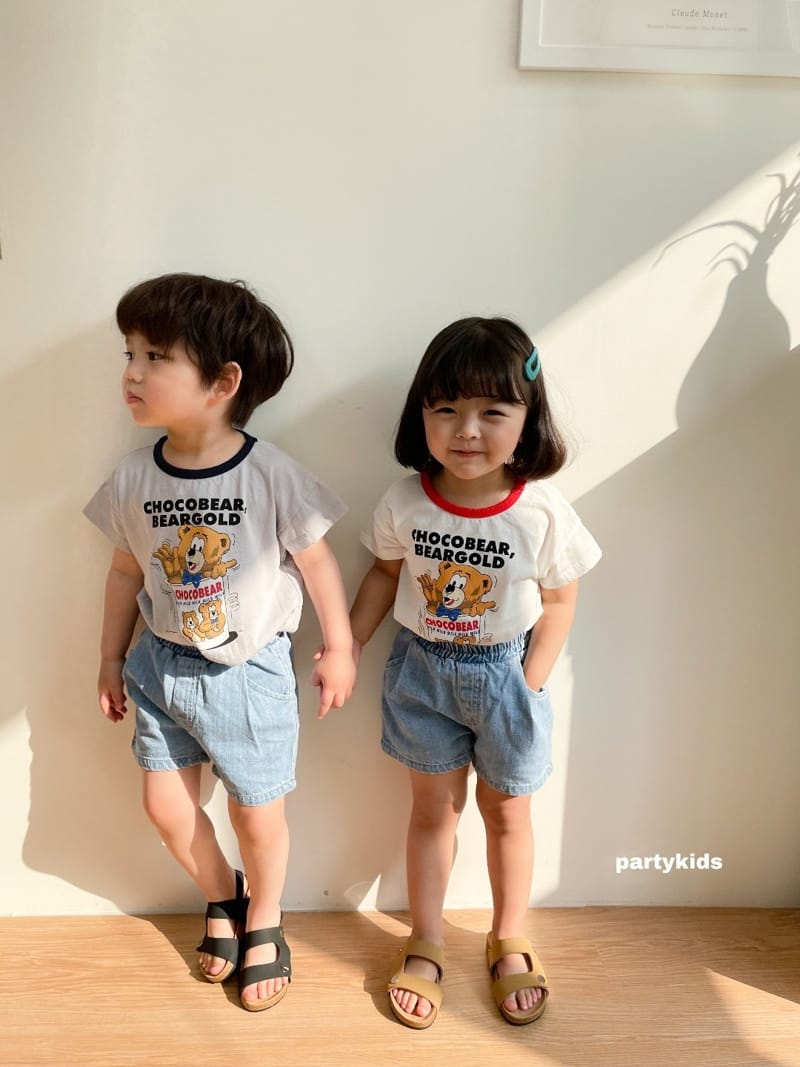 PARTY KIDS - Korean Children Fashion - #Kfashion4kids - Choco Bear Tee - 8