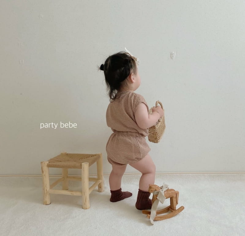 PARTY KIDS - Korean Children Fashion - #Kfashion4kids - Check Check Cool Top Bottom Set - 12