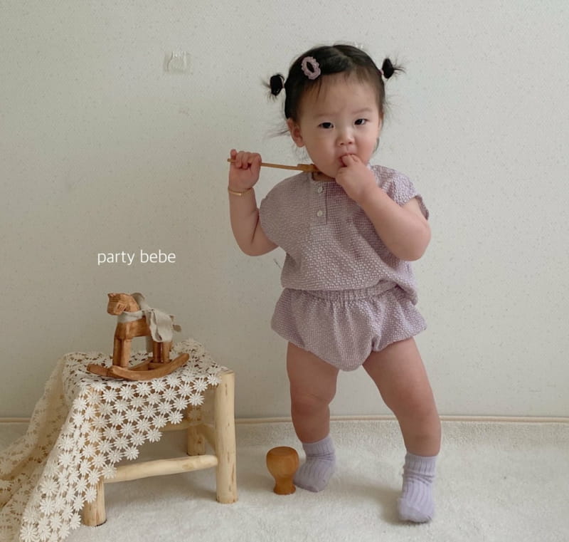 PARTY KIDS - Korean Children Fashion - #Kfashion4kids - Check Check Cool Top Bottom Set - 3