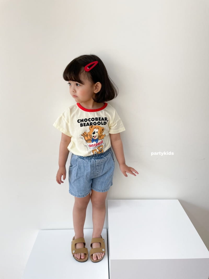 PARTY KIDS - Korean Children Fashion - #Kfashion4kids - Summer Denim Shorts - 3