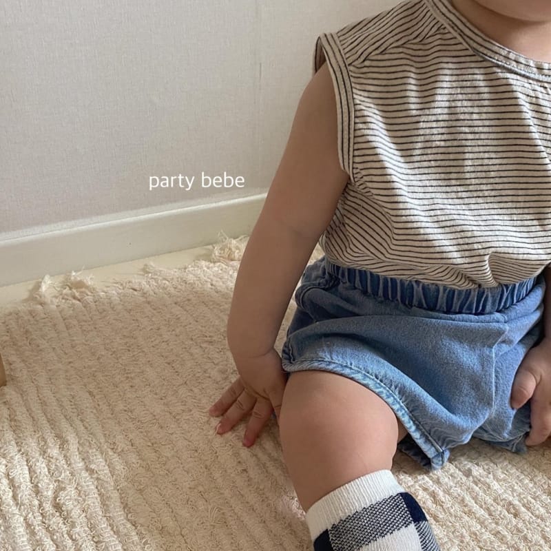 PARTY KIDS - Korean Children Fashion - #Kfashion4kids - Bebe Ppi Ppi Denim Shorts - 8
