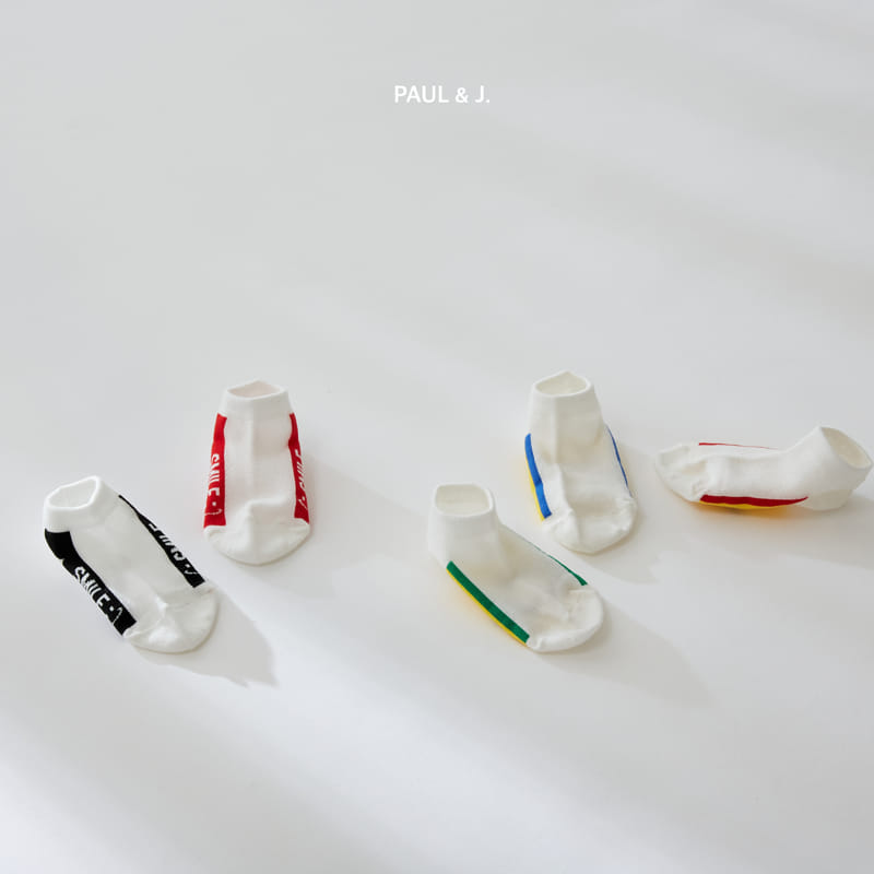 PAUL & J - Korean Children Fashion - #Kfashion4kids - Smile Socks [set of 5] - 7
