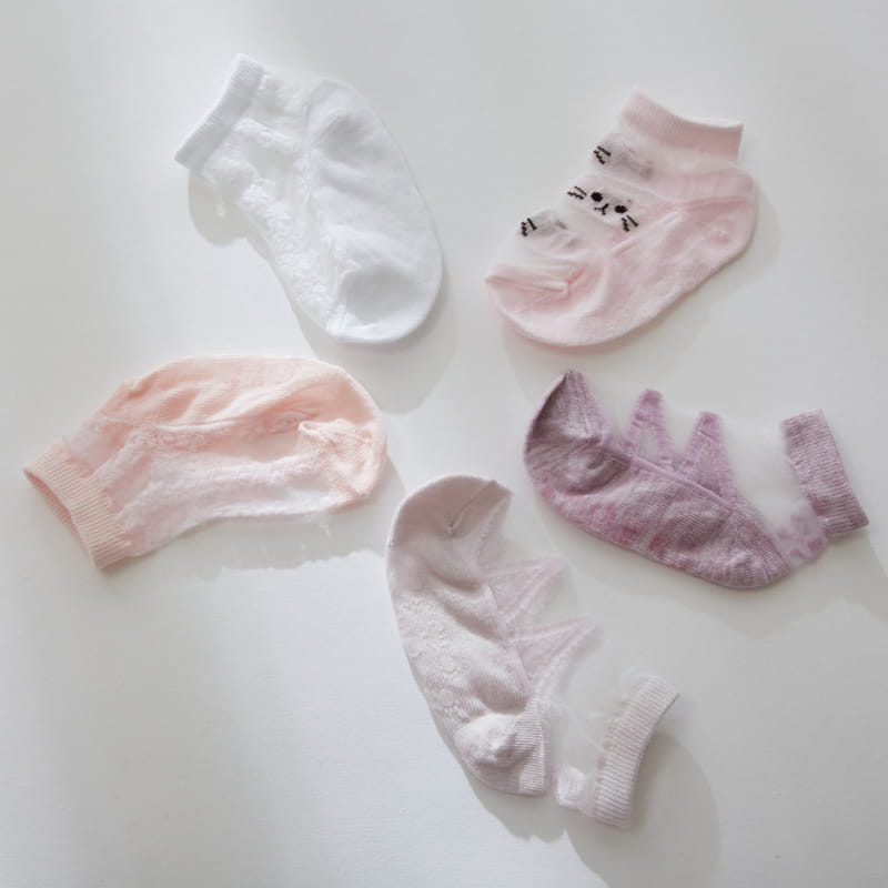 PAUL & J - Korean Children Fashion - #Kfashion4kids - Yooho Socks [set of 5]