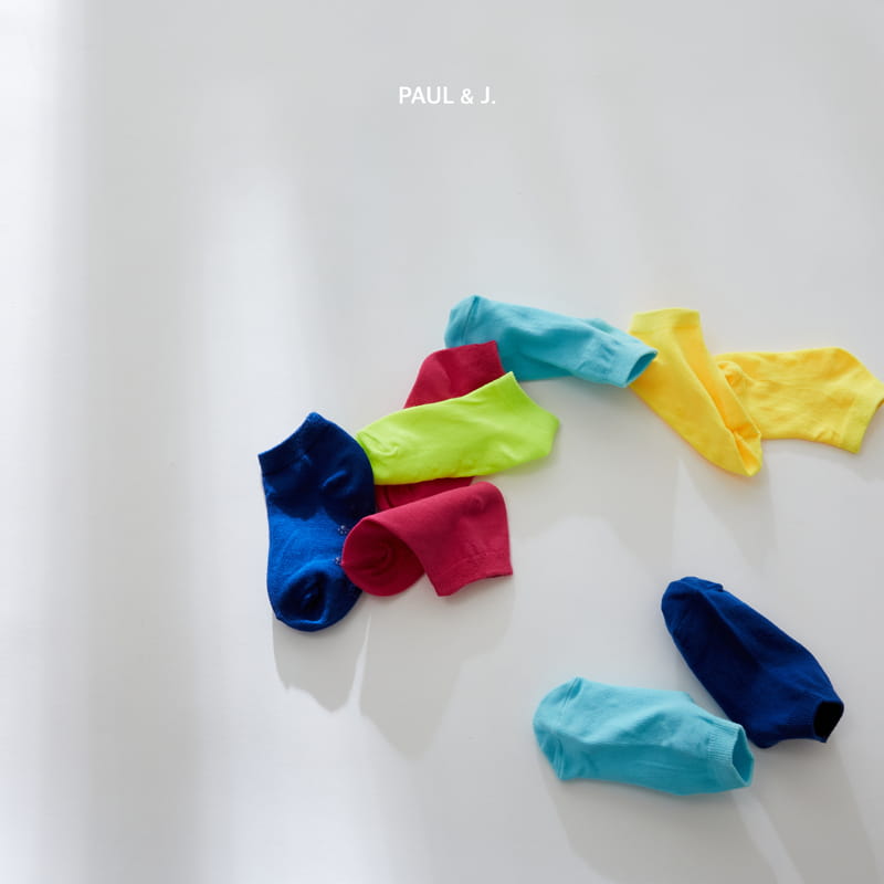 PAUL & J - Korean Children Fashion - #Kfashion4kids - Coloring Socks [set of 5] - 9