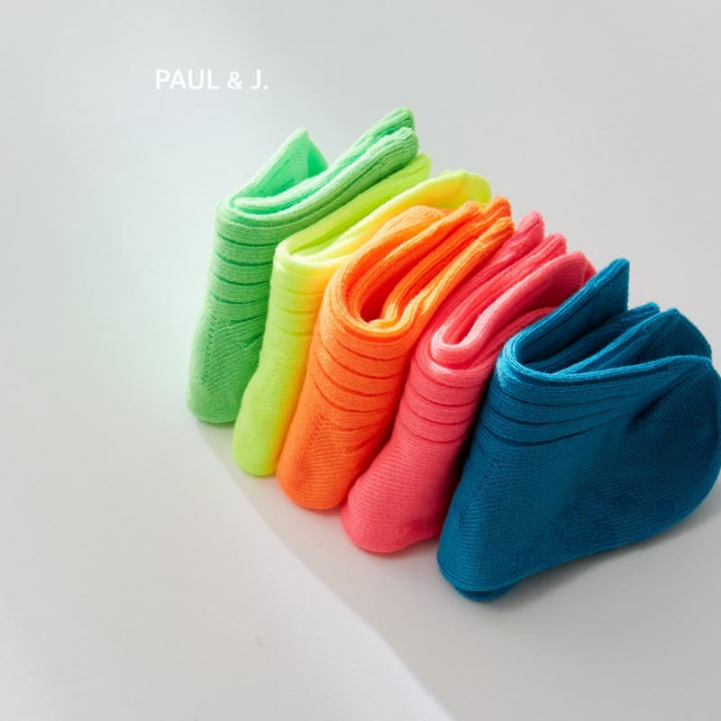 PAUL & J - Korean Children Fashion - #Kfashion4kids - Jasmine Socks [set of 5]