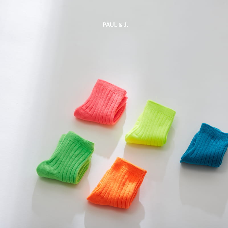 PAUL & J - Korean Children Fashion - #Kfashion4kids - Jasmine Socks [set of 5] - 7