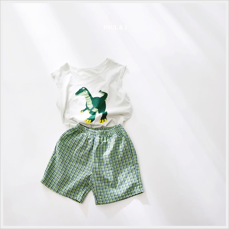 PAUL & J - Korean Children Fashion - #Kfashion4kids - Dino Top Bottom Set - 2