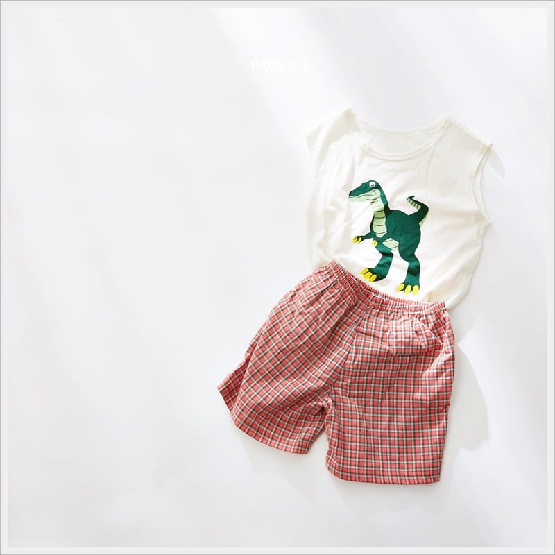 PAUL & J - Korean Children Fashion - #Kfashion4kids - Dino Top Bottom Set - 3