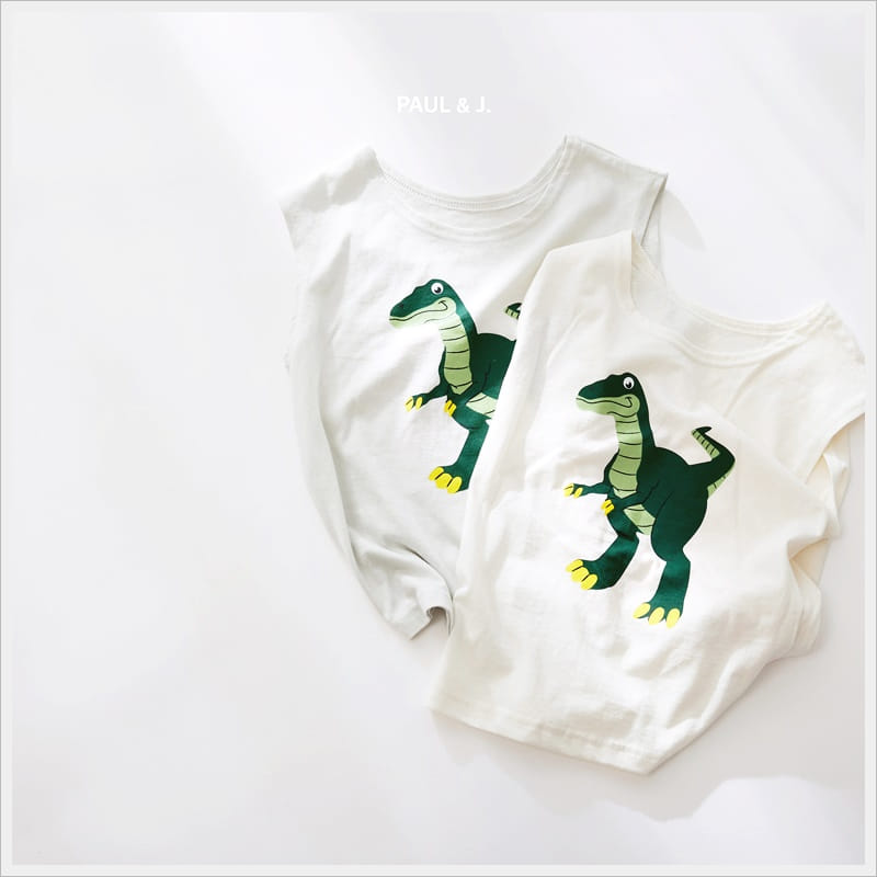 PAUL & J - Korean Children Fashion - #Kfashion4kids - Dino Top Bottom Set - 8