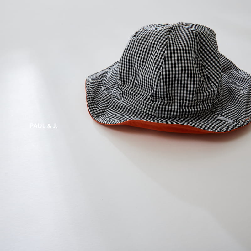PAUL & J - Korean Children Fashion - #Kfashion4kids - Reversible Check Bucket Hat - 5