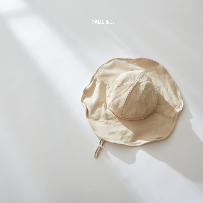 PAUL & J - Korean Children Fashion - #Kfashion4kids - Linen Wide Sun Hat - 2