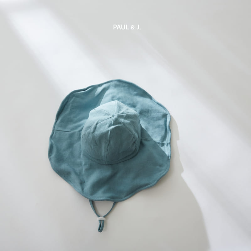 PAUL & J - Korean Children Fashion - #Kfashion4kids - Linen Wide Sun Hat - 3