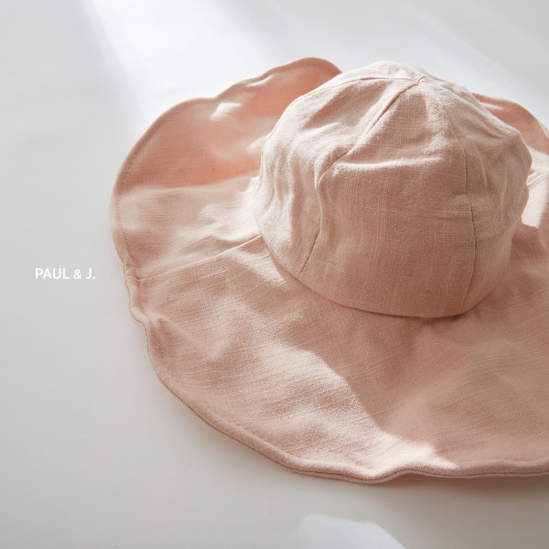 PAUL & J - Korean Children Fashion - #Kfashion4kids - Linen Wide Sun Hat - 6