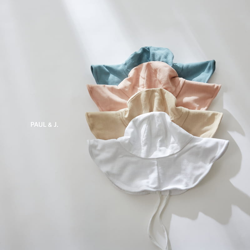 PAUL & J - Korean Children Fashion - #Kfashion4kids - Linen Wide Sun Hat - 8