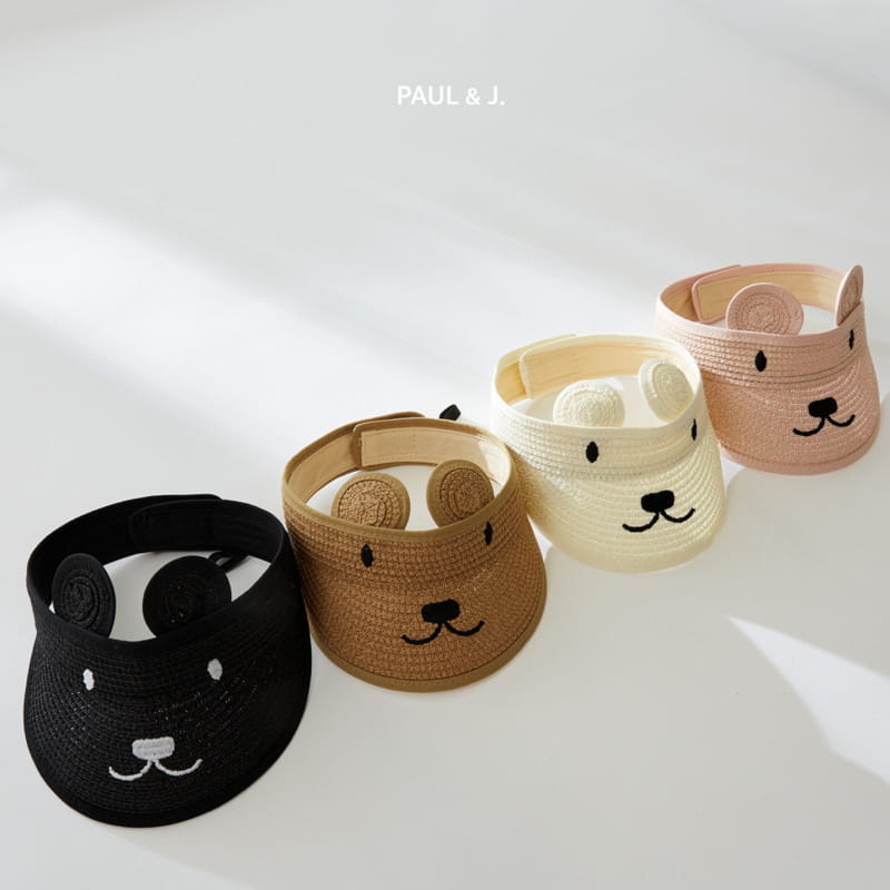 PAUL & J - Korean Children Fashion - #Kfashion4kids - Bear Sun Cap