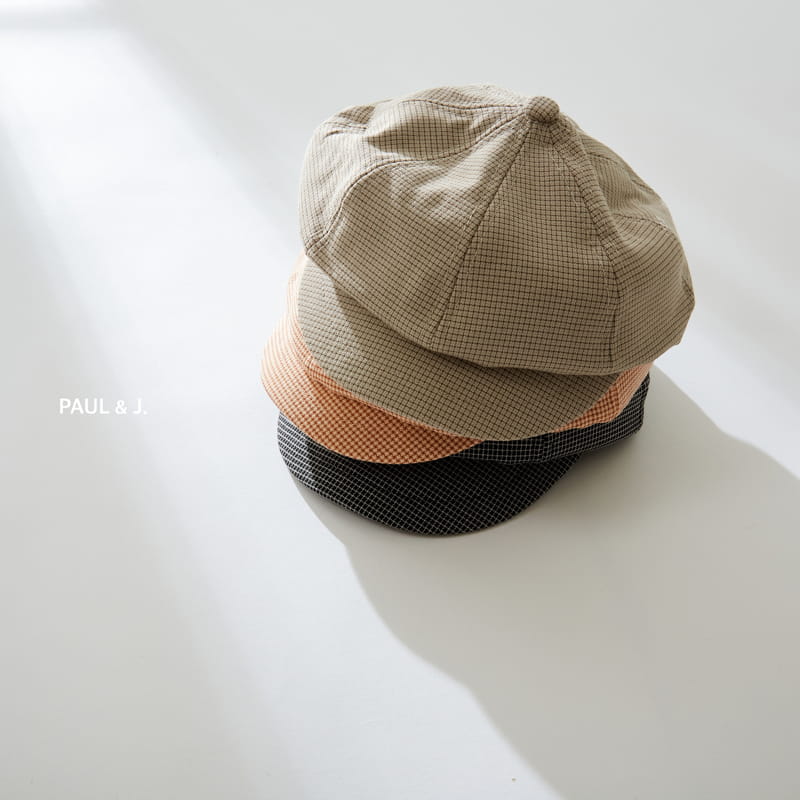 PAUL & J - Korean Children Fashion - #Kfashion4kids - Check Eight Angles Hat - 8