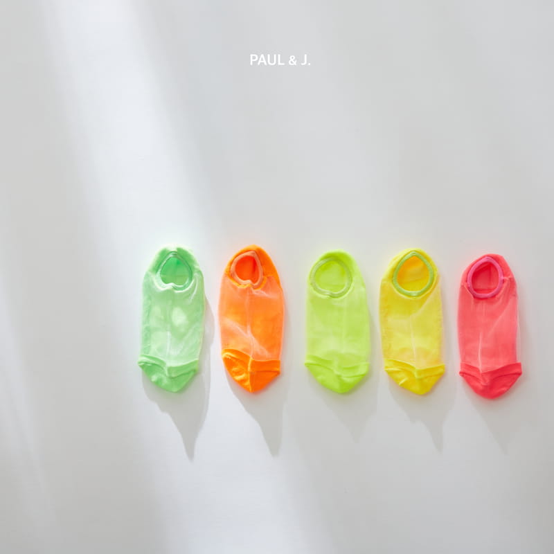PAUL & J - Korean Children Fashion - #Kfashion4kids - Neon Socks [set of 5] - 7