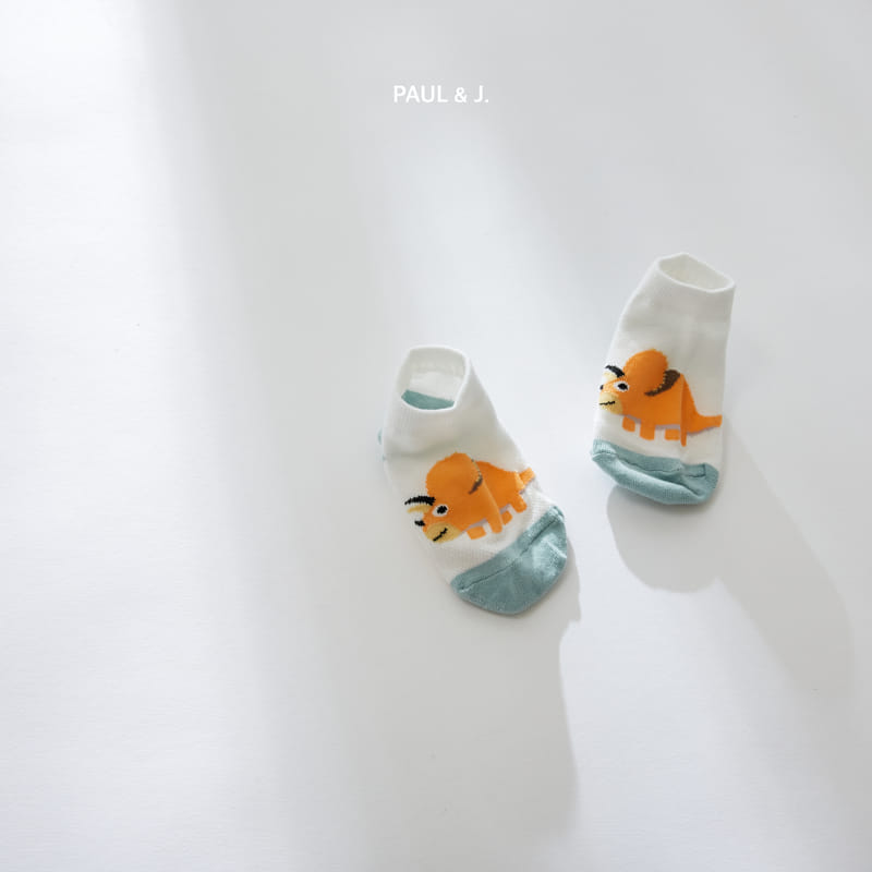 PAUL & J - Korean Children Fashion - #Kfashion4kids - Dino Socks [set of 5] - 11