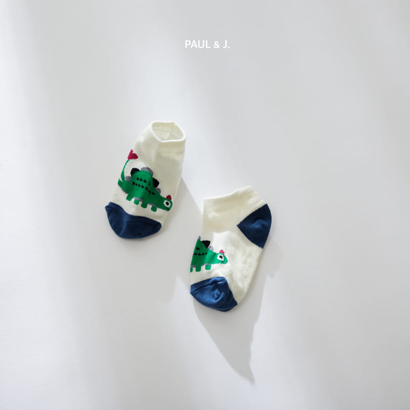 PAUL & J - Korean Children Fashion - #Kfashion4kids - Dino Socks [set of 5] - 2