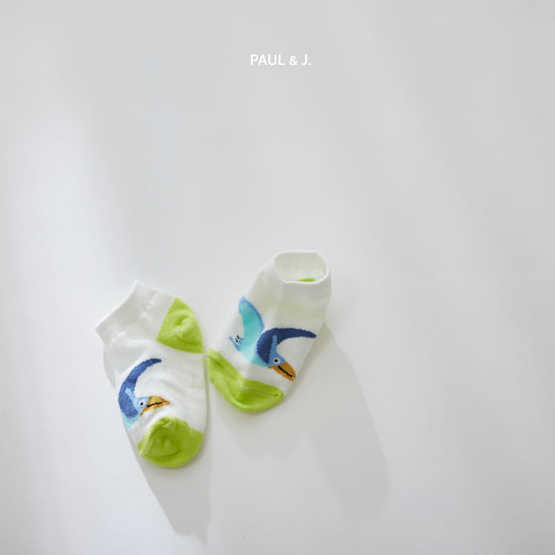 PAUL & J - Korean Children Fashion - #Kfashion4kids - Dino Socks [set of 5] - 4