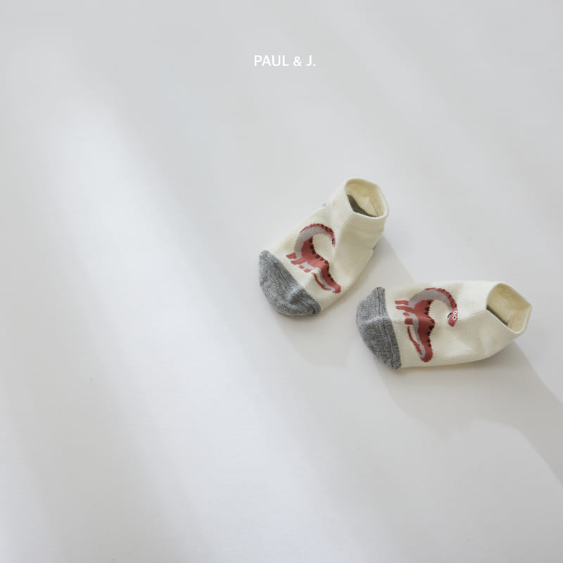 PAUL & J - Korean Children Fashion - #Kfashion4kids - Dino Socks [set of 5] - 5