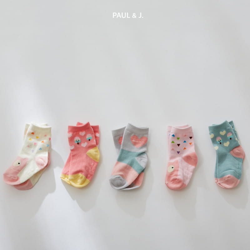 PAUL & J - Korean Children Fashion - #Kfashion4kids - Lilly Socks [set of 5]