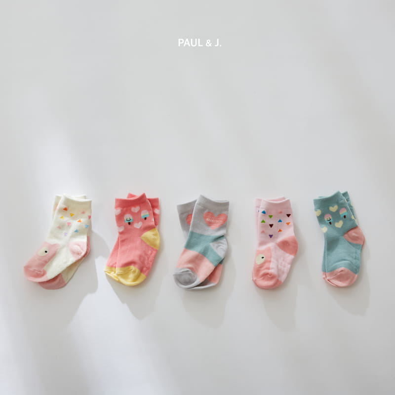 PAUL & J - Korean Children Fashion - #Kfashion4kids - Lilly Socks [set of 5] - 7