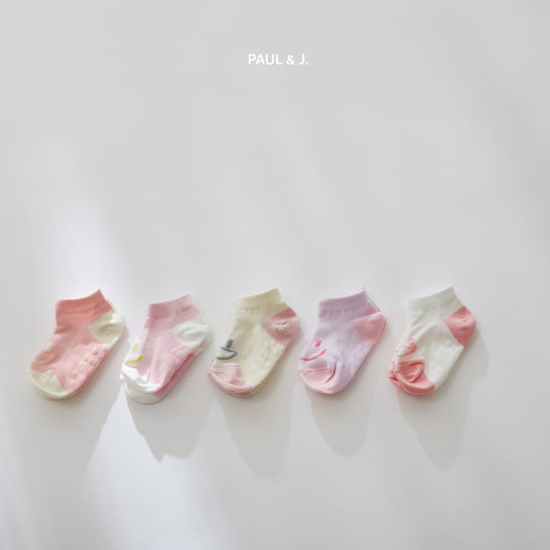 PAUL & J - Korean Children Fashion - #Kfashion4kids - Miso Socks [set of 5] - 8