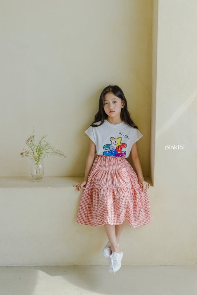 PINK151 - Korean Children Fashion - #Kfashion4kids - Rainbow Bear Tee