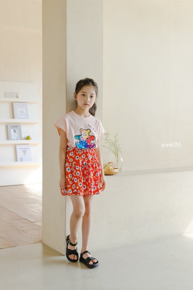 PINK151 - Korean Children Fashion - #Kfashion4kids - Rainbow Bear Tee - 2