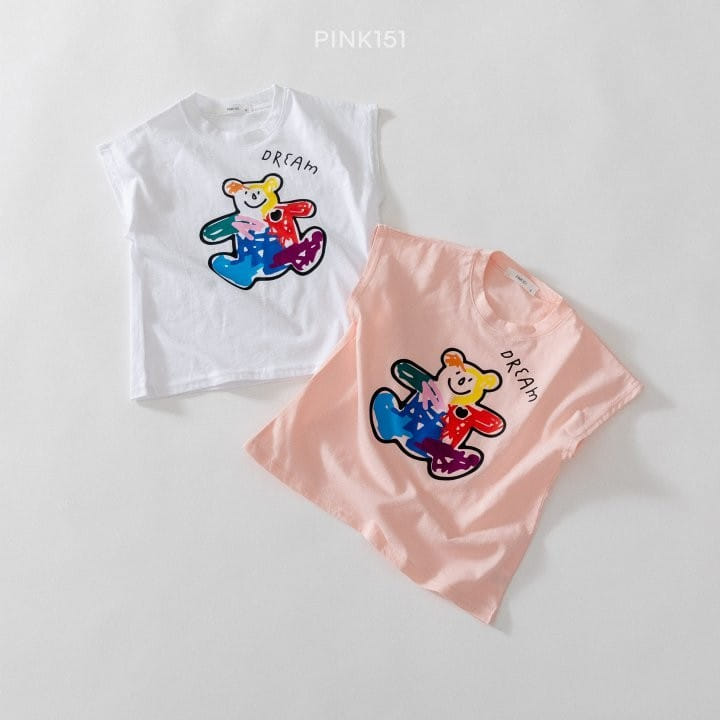 PINK151 - Korean Children Fashion - #Kfashion4kids - Rainbow Bear Tee - 3