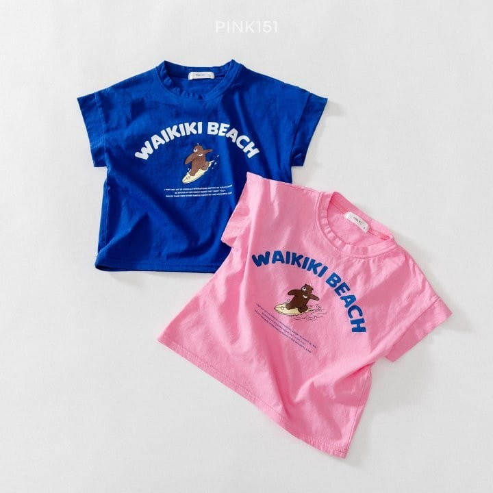 PINK151 - Korean Children Fashion - #Kfashion4kids - Surfing Bear Tee - 2