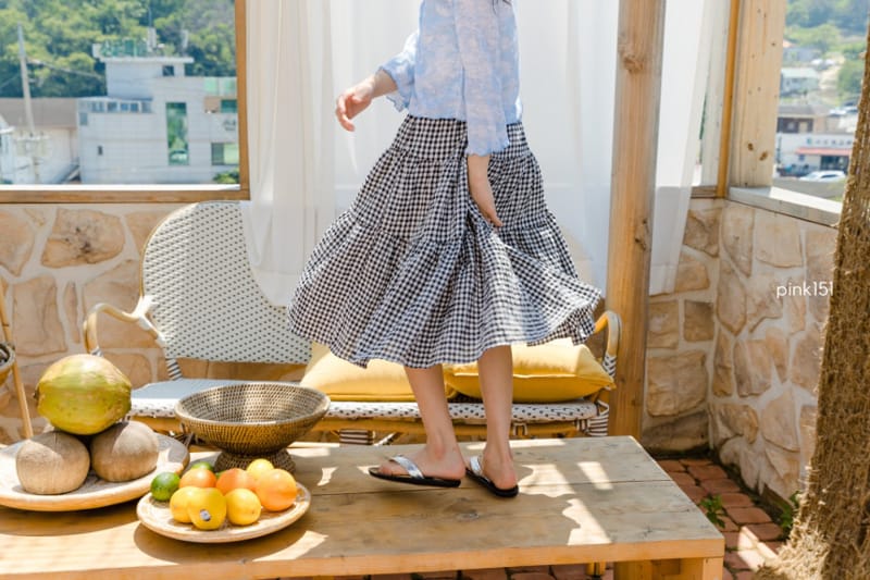 PINK151 - Korean Children Fashion - #Kfashion4kids - Check Cancan Skirt - 10