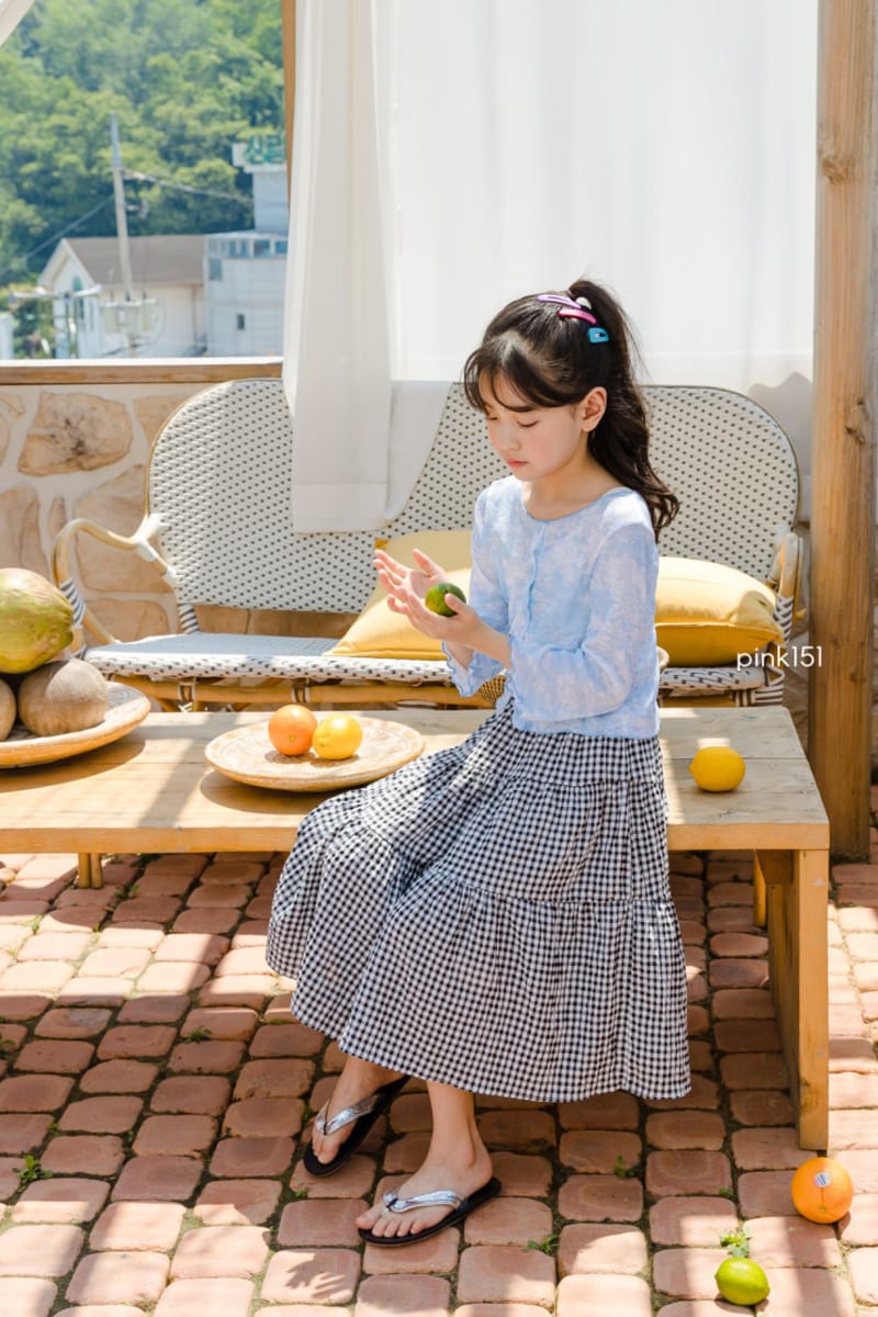 PINK151 - Korean Children Fashion - #Kfashion4kids - Check Cancan Skirt - 12